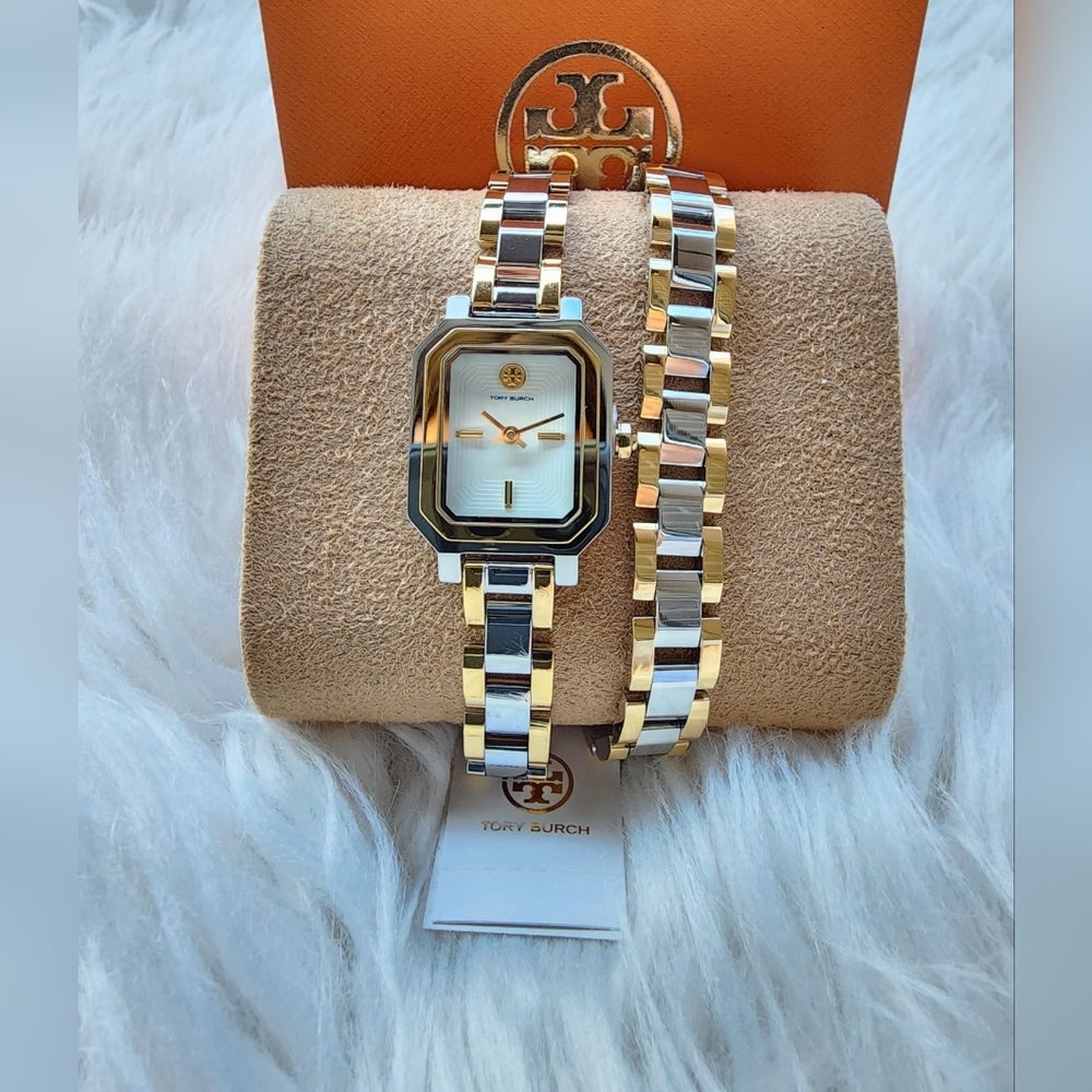 ⌚🎀 Tory Burch Gold and Silver Watch original brand new with Tag No Negociable